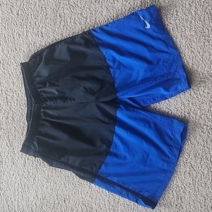 Nike Dri-Fit Athletic Shorts Blue/Black Small
